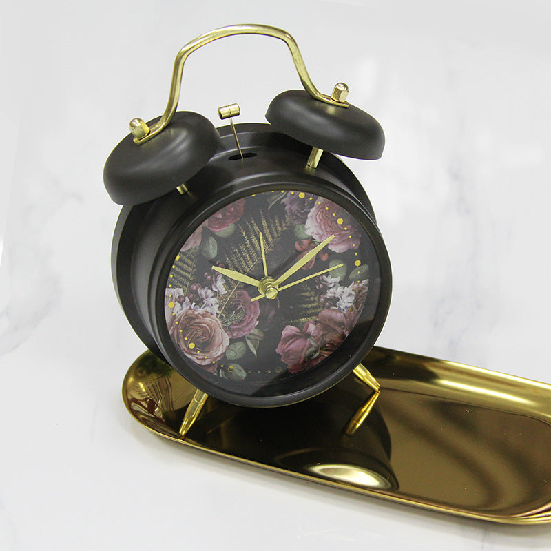 Retro Cute Little Alarm Clock Student Household Bedroom Seconds Plastic