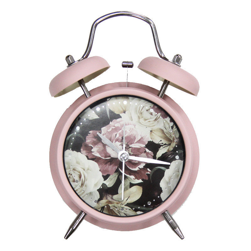 Retro Cute Little Alarm Clock Student Household Bedroom Seconds Plastic