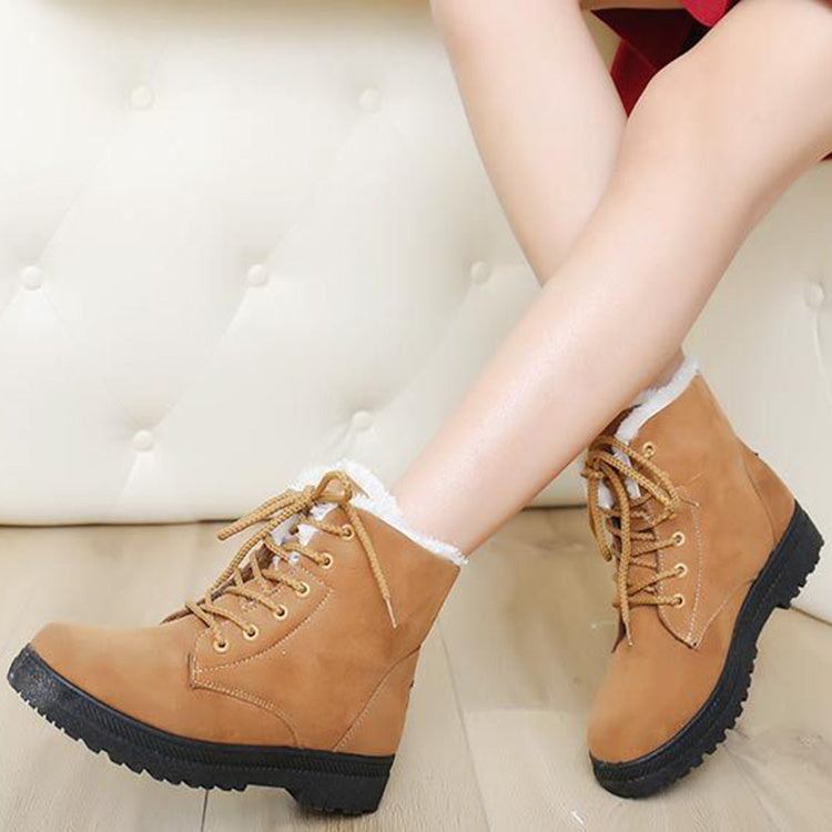 Winter Snow Boots With Warm Plush Ankle Boots For Women Shoes