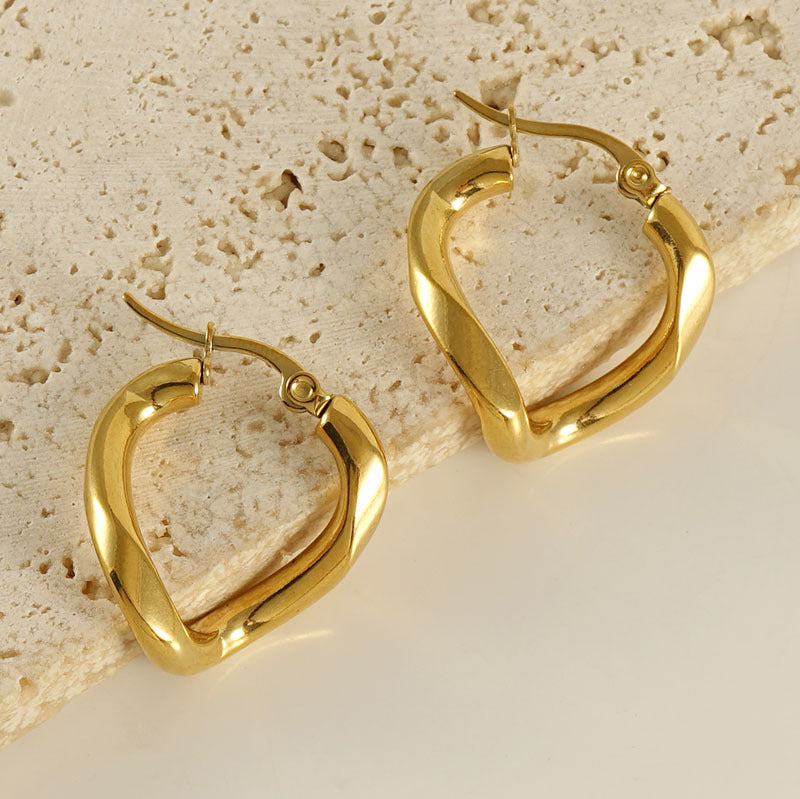 Twisted Irregular Design High-grade Earrings