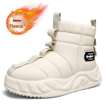 High-top Snow Boots Fur Men's Warm Slugged Bottom Cotton Shoes