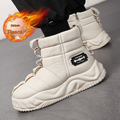 High-top Snow Boots Fur Men's Warm Slugged Bottom Cotton Shoes