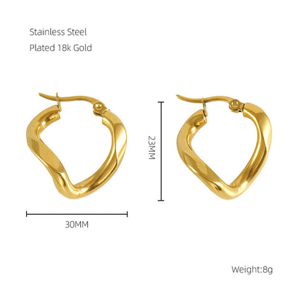 Twisted Irregular Design High-grade Earrings